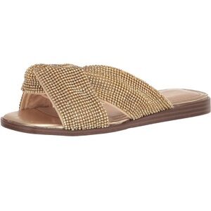 Sam Edelman Gold Beaded Slide Sandals
